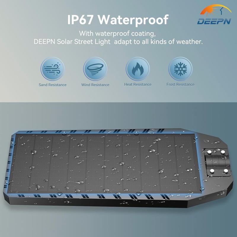 9000W IP67 Super Bright Solar Street Lights 650000 Lumens Energy Efficient LED