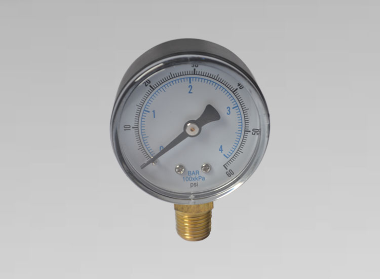 塑殼銅接頭壓力表Y50 4BAR 1/4NPT