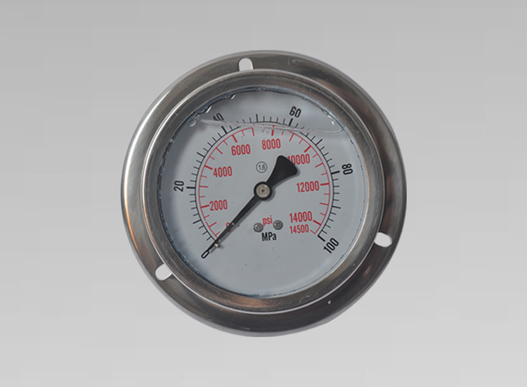 超高壓全鋼壓力表YBN100ZT 100MPA G3/8外牙