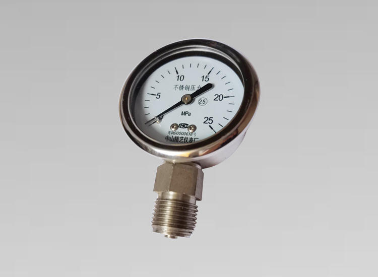全鋼耐震壓力表YBN60 25MPA 徑向G1/2
