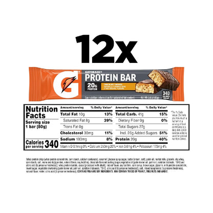 Gatorade Whey Protein Recover Bars, S'mores, 12 Count(Pack of 1)