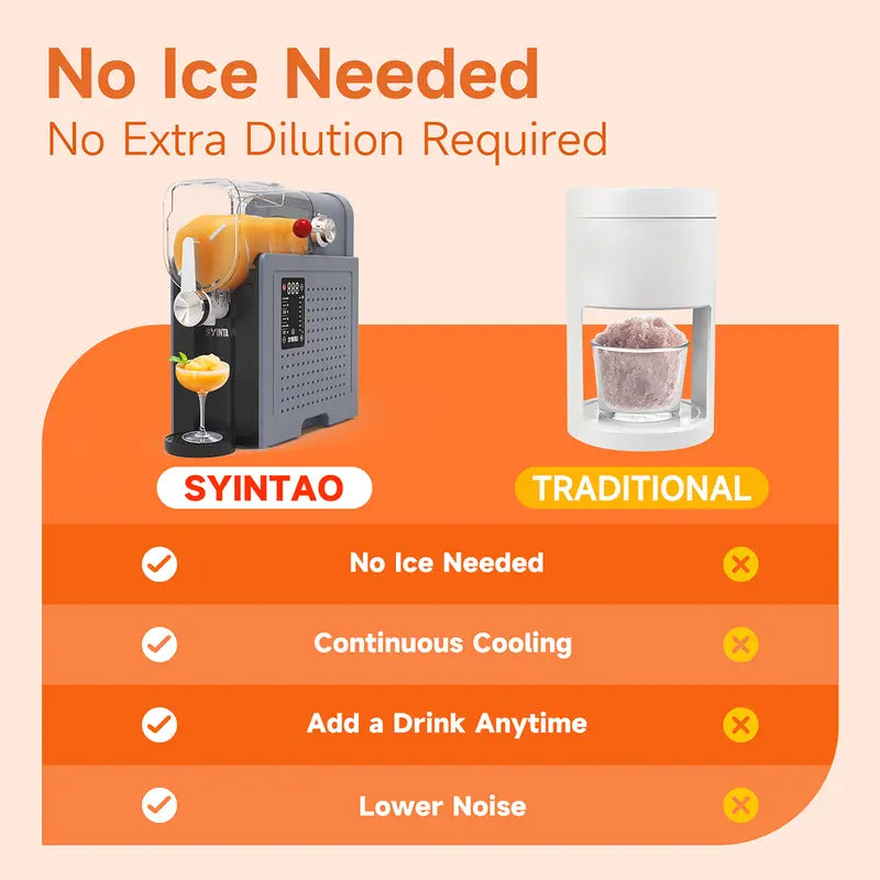 Slushie Machine for Home, Soft Serve Ice Cream Machine, Slushy Machine with 6 Preset Programs, 88oz Frozen Drink Maker for slush